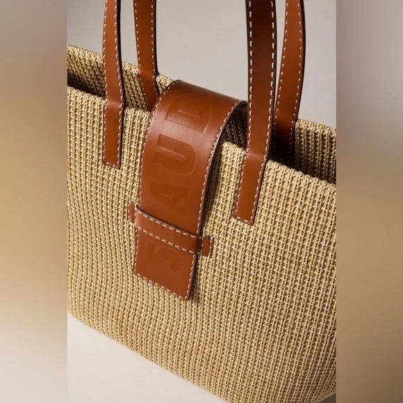 GUC STAUD Mercato Raffia Tote - Picture 3 of 12